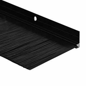Šroubovací těsnění dveřního kartáče 12 pcs Černá 100 cm - obrázek 9