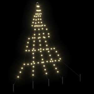 LED vánoční stromeček se zemními hroty Teplá bílá 182 cm kov - obrázek 4