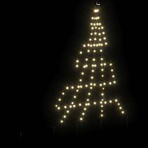 LED vánoční stromeček se zemními hroty Teplá bílá 182 cm kov - obrázek 6