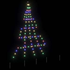 LED vánoční stromeček se zemními hroty Vícebarevný 182 cm kov - obrázek 4