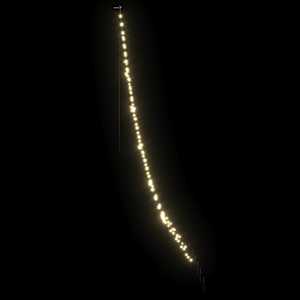 LED vánoční stromeček se zemními hroty Teplá bílá 306 cm kov - obrázek 5