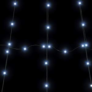 LED vánoční stromeček se zemními hroty Studená bílá 306 cm kov - obrázek 9