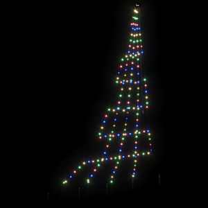 LED vánoční stromeček se zemními hroty Vícebarevný 306 cm kov - obrázek 6