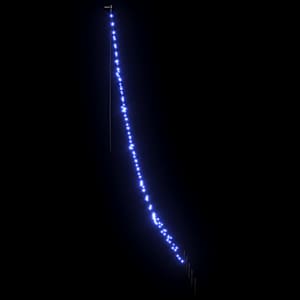 LED vánoční stromeček se zemními hroty Modrá 306 cm kov - obrázek 5