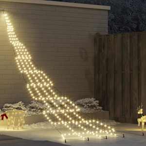 LED vánoční stromeček se zemními hroty Teplá bílá 511 cm kov - obrázek 1