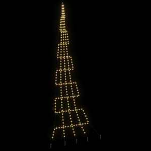 LED vánoční stromeček se zemními hroty Teplá bílá 511 cm kov - obrázek 4