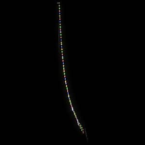 LED vánoční stromeček se zemními hroty Vícebarevný 511 cm kov - obrázek 5