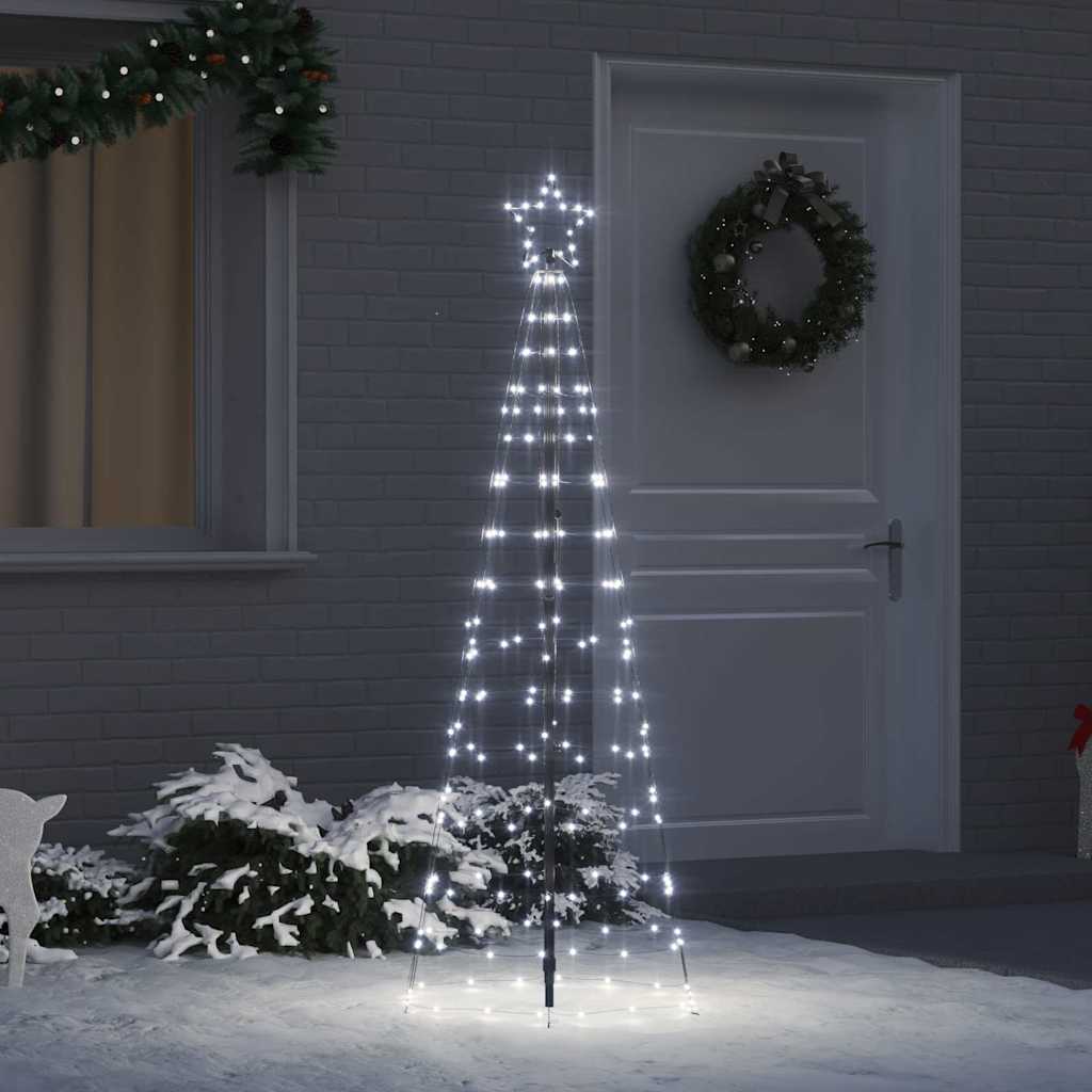 Arbre de Noël LED avec 390 LED Blanc froid 250 cm Fer