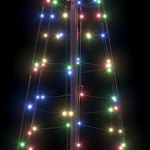 LED vánoční stromeček se zemními hroty Vícebarevný 250 cm - obrázek 7