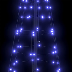 LED vánoční stromeček se zemními hroty Modrá 250 cm Železo - obrázek 5