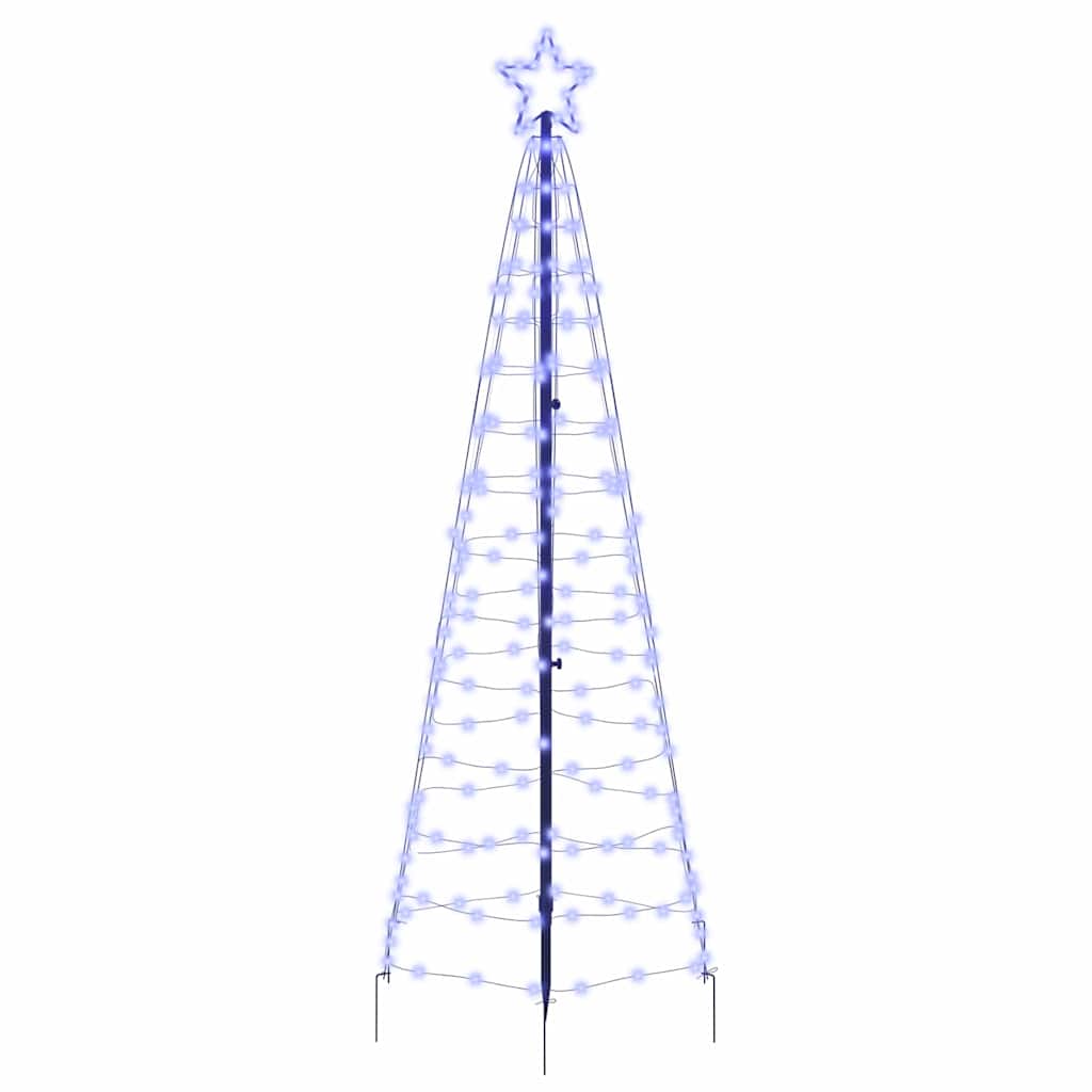 Arbre de Noël LED avec 390 LED Bleu 250 cm Fer
