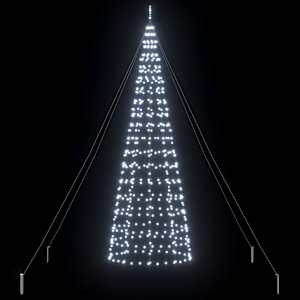 LED vánoční stromeček se zemními hroty Studená bílá 400 cm - obrázek 5