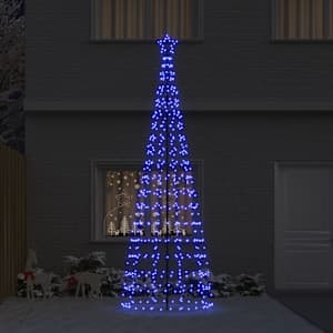 LED vánoční stromeček se zemními hroty Modrá 400 cm Železo - obrázek 3