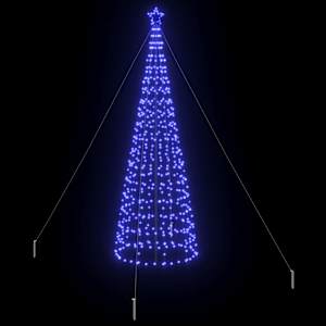 LED vánoční stromeček se zemními hroty Modrá 400 cm Železo - obrázek 4