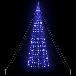 LED vánoční stromeček se zemními hroty Modrá 400 cm Železo - obrázek 5