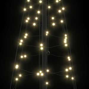 LED vánoční strom s 390 LED diodami Teplá bílá 250 cm Železo - obrázek 7