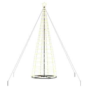 vidaXL LED j&otilde;ulupuu EKENAS 400 cm 800 LED-i Soe valge Teras Soe valge