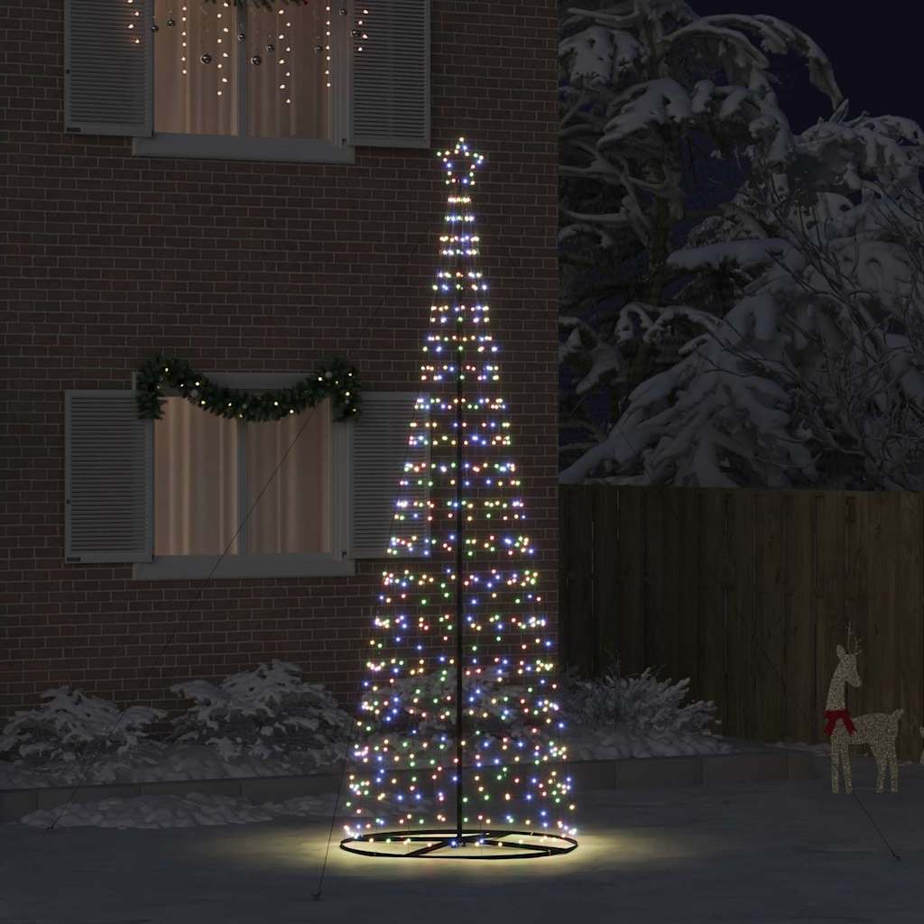Arbre de Noël LED avec 800 LED Multicolore 400 cm Fer