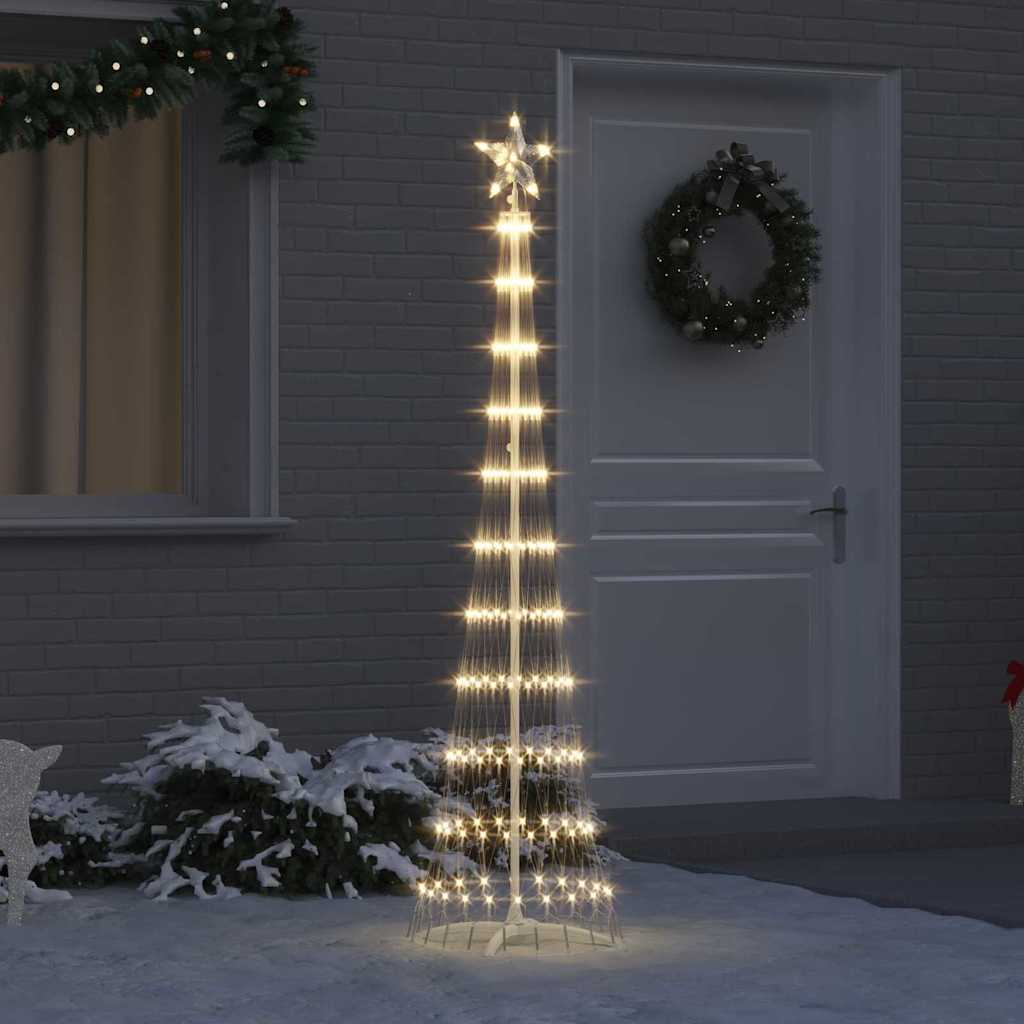 Arbre de Noël LED Blanc chaud 51 x 51 x 190 cm Métal
