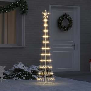 LED vánoční strom s stojanem Teplá bílá 51 x 51 x 190 cm kov - obrázek 1