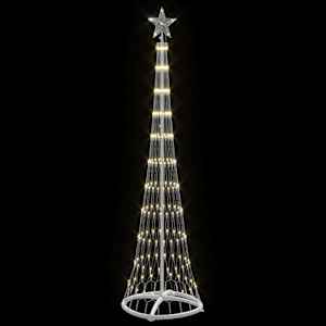 LED vánoční strom s stojanem Teplá bílá 51 x 51 x 190 cm kov - obrázek 4