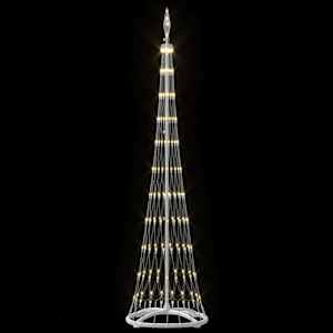 LED vánoční strom s stojanem Teplá bílá 51 x 51 x 190 cm kov - obrázek 5