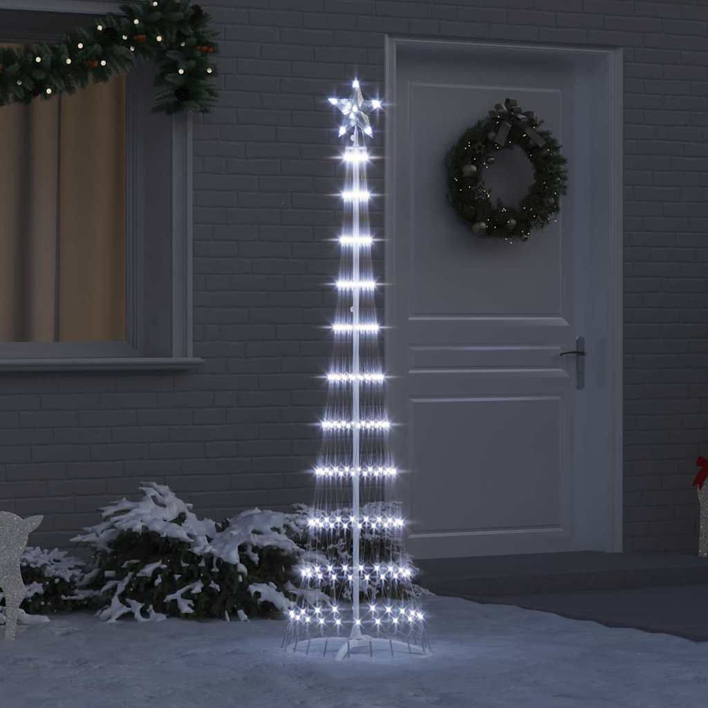 Arbre de Noël LED Blanc froid 51 x 51 x 190 cm Métal