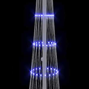 LED vánoční strom s 230 LED diodami Modrá 51 x 51 x 190 cm kov - obrázek 7