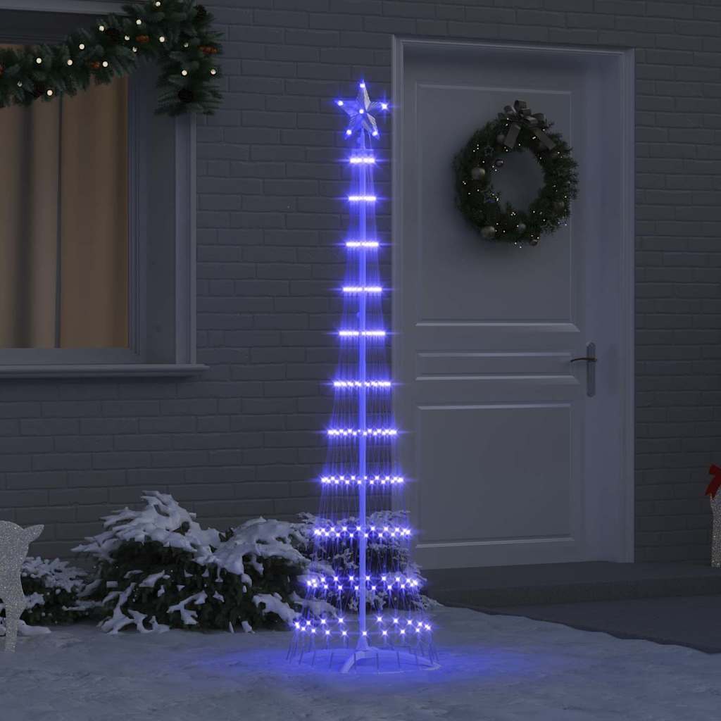 Arbre de Noël LED avec 230 LED Bleu 51 x 51 x 190 cm Métal