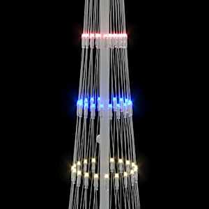 LED vánoční strom s stojanem Vícebarevný 51 x 51 x 190 cm kov - obrázek 7