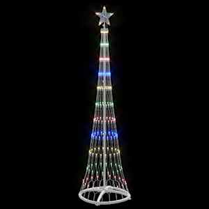 LED vánoční strom s stojanem Vícebarevný 51 x 51 x 190 cm kov - obrázek 4