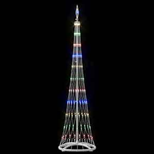 LED vánoční strom s stojanem Vícebarevný 51 x 51 x 190 cm kov - obrázek 5