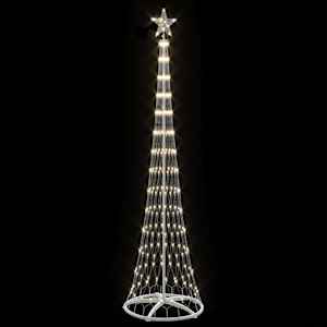 LED vánoční strom s stojanem Teplá bílá 70 x 70 x 250 cm kov - obrázek 4