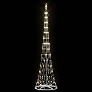 LED vánoční strom s stojanem Teplá bílá 70 x 70 x 250 cm kov - obrázek 5