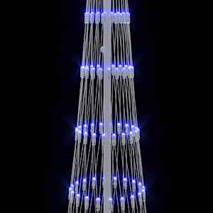 LED vánoční strom s 290 LED diodami Modrá 70 x 70 x 250 cm kov - obrázek 7