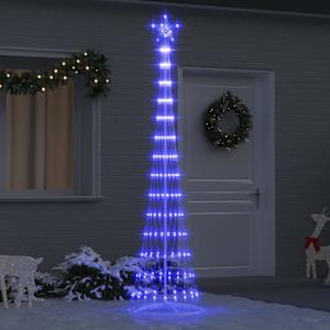 LED vánoční strom s 290 LED diodami Modrá 70 x 70 x 250 cm kov - obrázek 1