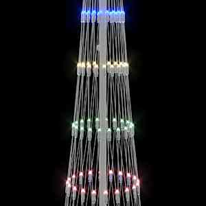 LED vánoční strom s stojanem Vícebarevný 70 x 70 x 250 cm kov - obrázek 7