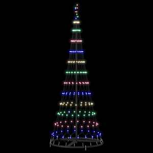 LED vánoční strom s 230 LED diodami Vícebarevný 184,5 cm kov - obrázek 5