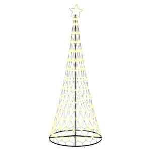vidaXL LED j&otilde;ulupuu Soe valge 250 cm Metall