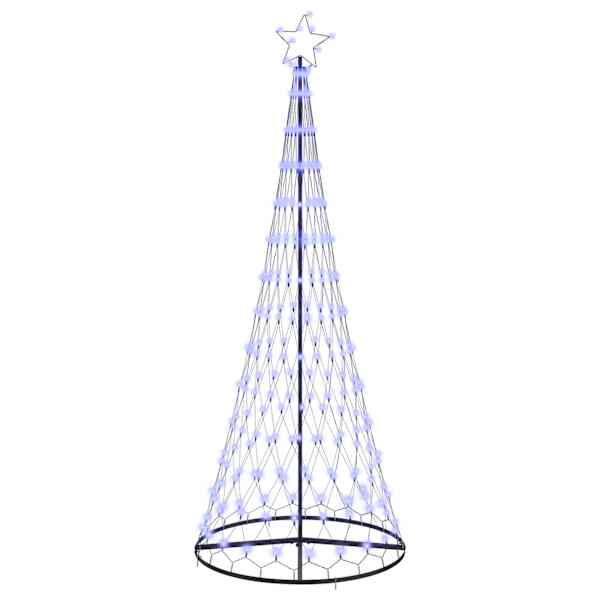 vidaXL LED j&otilde;ulupuu Sinine 250 cm Metall