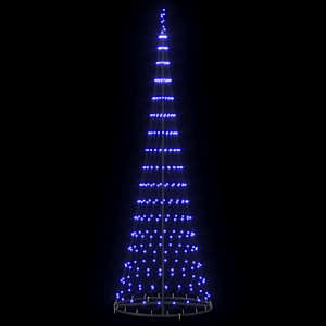 LED vánoční strom s 355 LED diodami Modrá 184,5 cm kov - obrázek 5