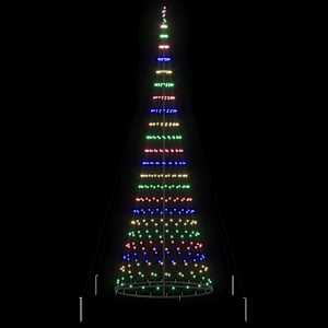LED vánoční strom s 455 LED diodami Vícebarevný 184,5 cm kov - obrázek 5