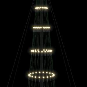 LED vánoční strom s 555 LED diodami Teplá bílá 500 cm kov - obrázek 7