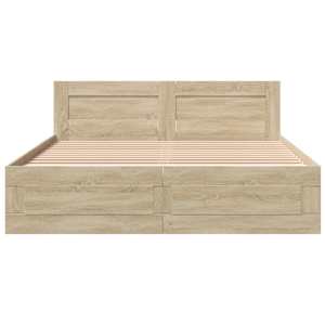 Rám postele s čelo 2 pcs Sonoma 153 x 203 cm kompozitní dřevo - obrázek 6