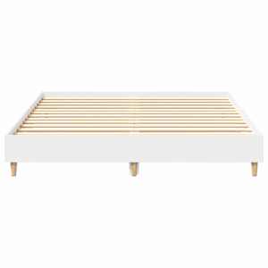 Rám postele 2 pcs Bílá 152 x 203 cm kompozitní dřevo - obrázek 5