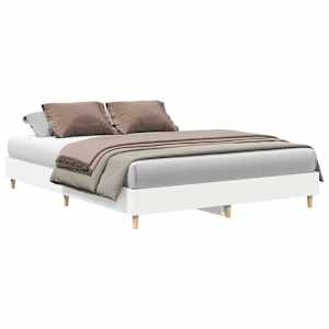 Rám postele 2 pcs Bílá 152 x 203 cm kompozitní dřevo - obrázek 3