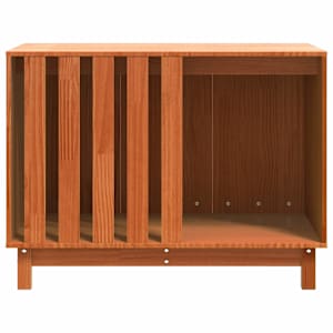 Psí dům Voskově hnědá 90 x 60 x 67 cm Masivní borové dřevo - obrázek 5
