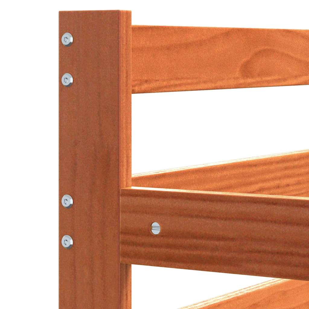 Dagseng med hodegjerde Vokset Brun Massiv furu - Bilde 9