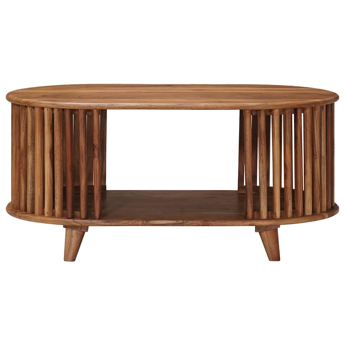 Håndlavet Cafebord Teak brun 85 x 50 x 40 cm Massivt Akacietræ - Billede 4