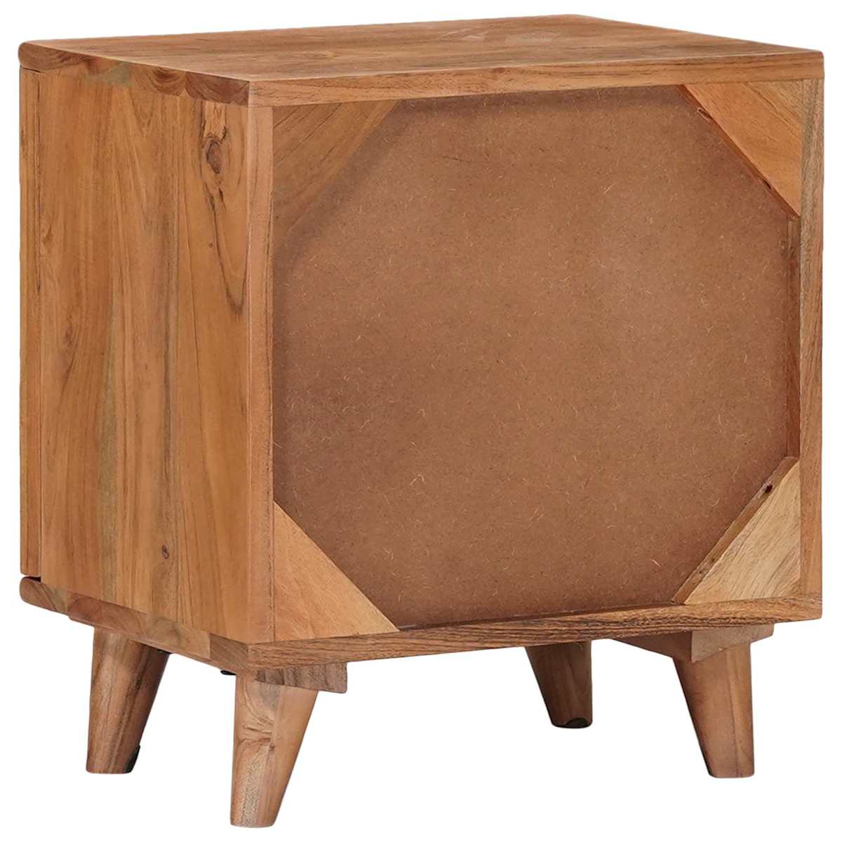 Håndlavet natbord Teakbrun 40 x 30 x 45 cm Massivt Akacietræ - Billede 7